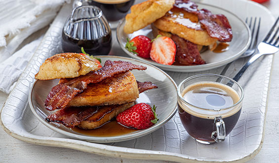 French Toast made with white penny loaves